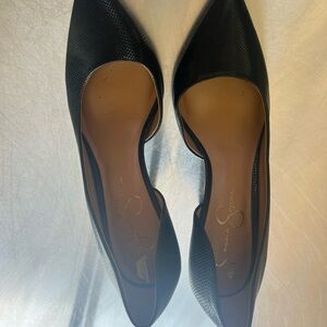 Jessica Simpson Black Textured Heels